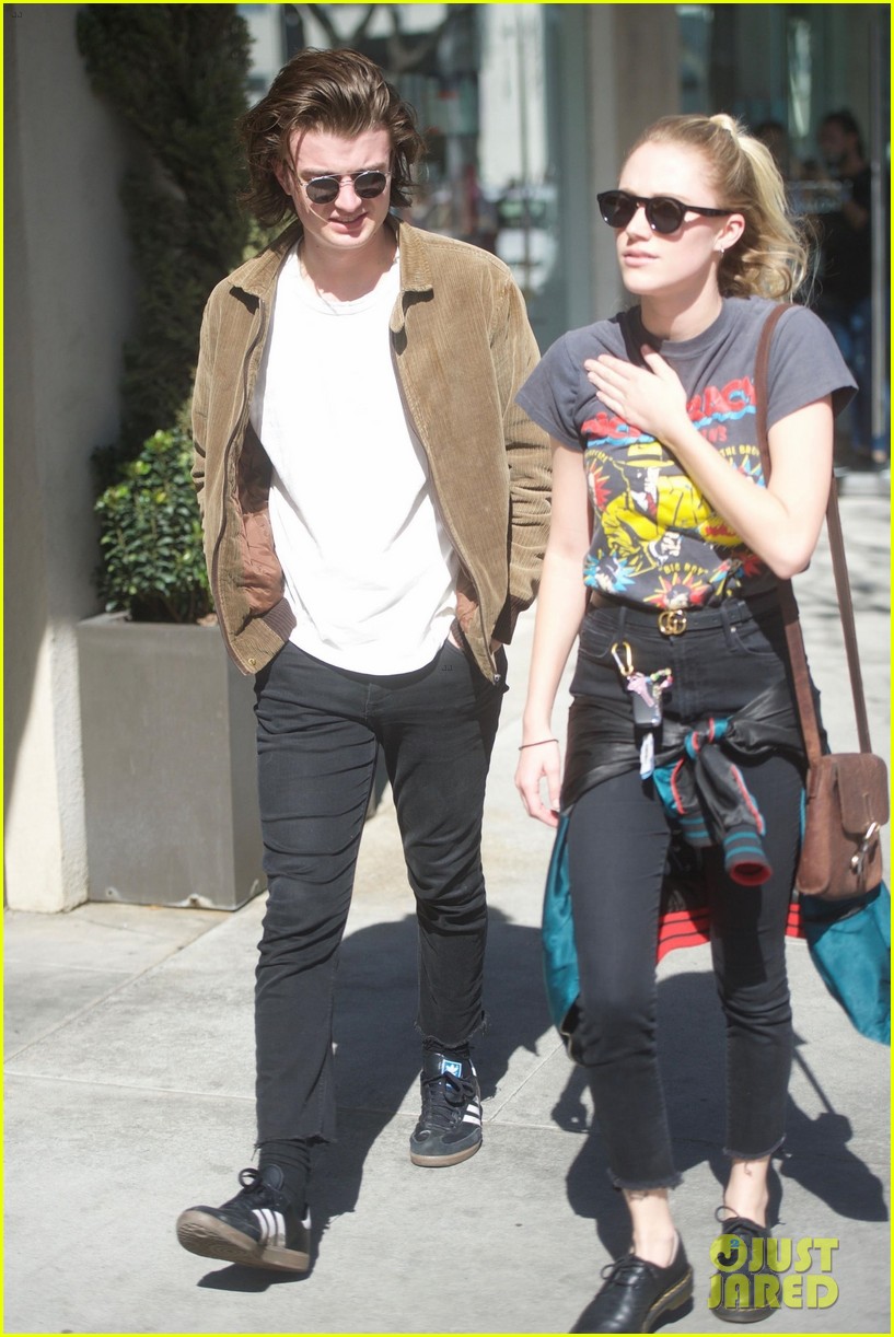 Full Sized Photo of joe keery maika monroe shopping march 2018 01 | Joe ...