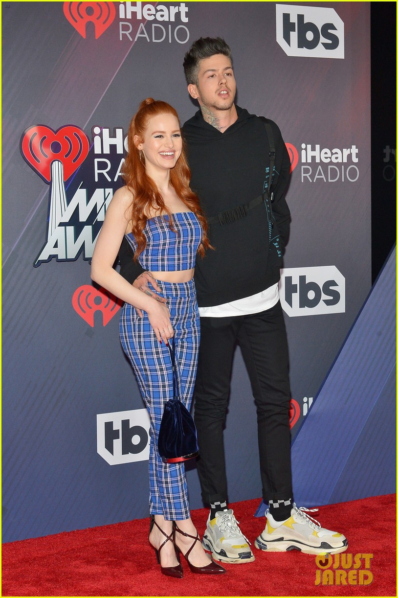 Full Sized Photo of madelaine petsch gets a kiss from travis mills at