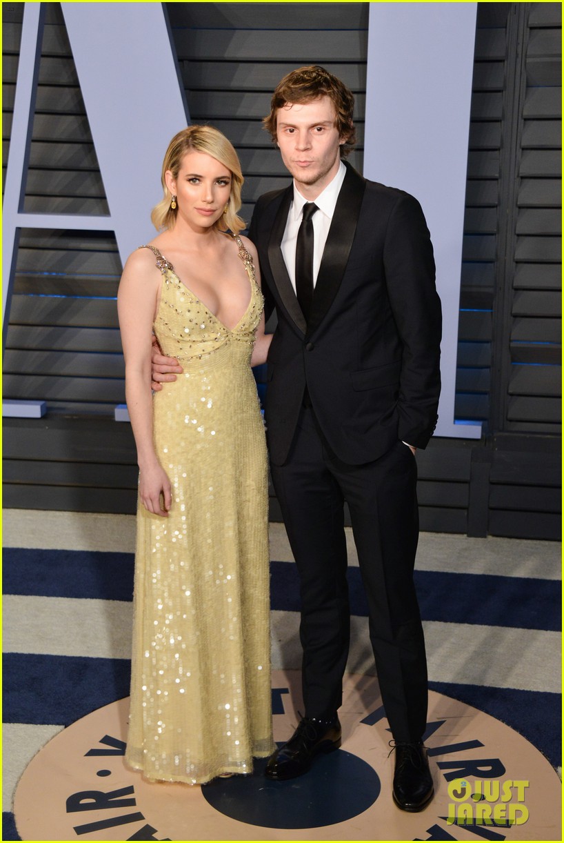 Emma Roberts Attends an Oscars After Party with Evan Peters! Photo