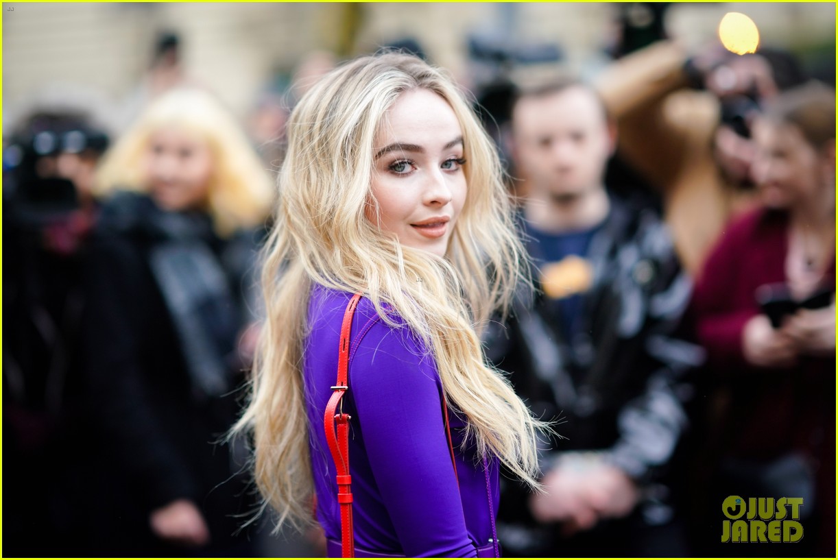 Full Sized Photo Of Sabrina Carpenter Goes Purple For Nina Ricci