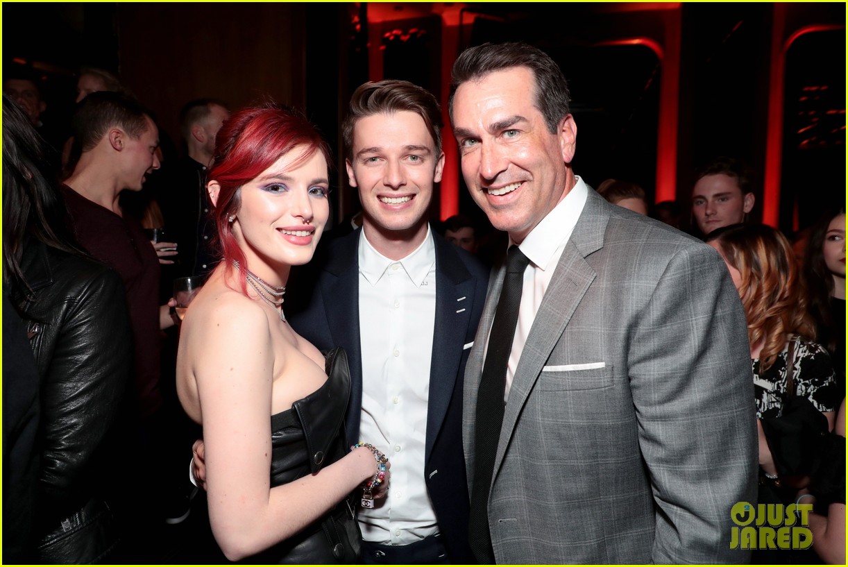 bella thorne black dress midnight sun party 07
