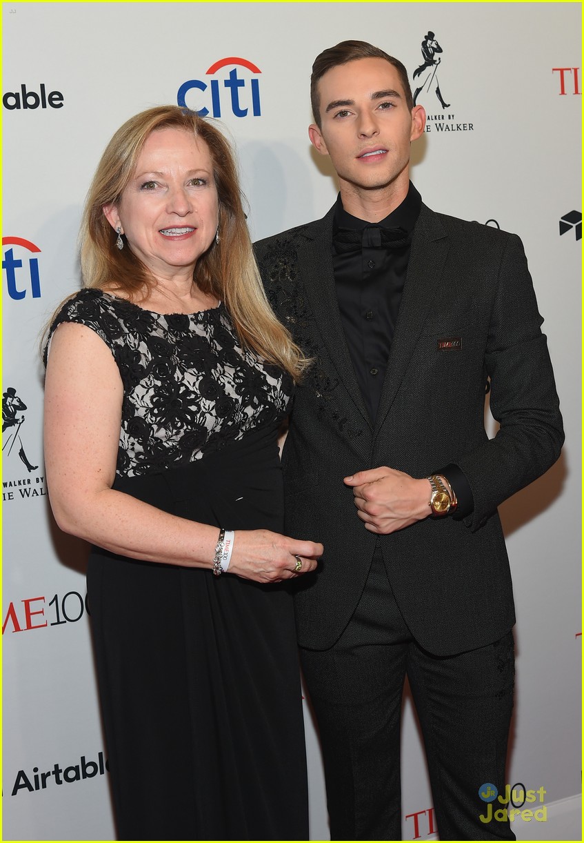 Adam Rippon Brings & Thanks 'Inspiring' Mom Kelly to Time 100 Gala