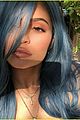 kylie jenner debuts new blue hair ahead of coachella day 3 01