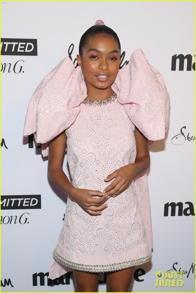 Full Sized Photo of yara shahidi katherine langford marie claire party