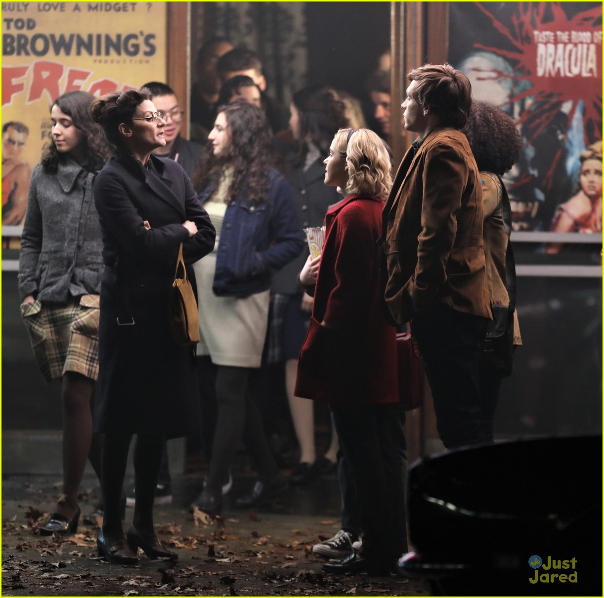 Full Sized Photo of kiernan shipka ross lynch sabrina movie set 12 ...