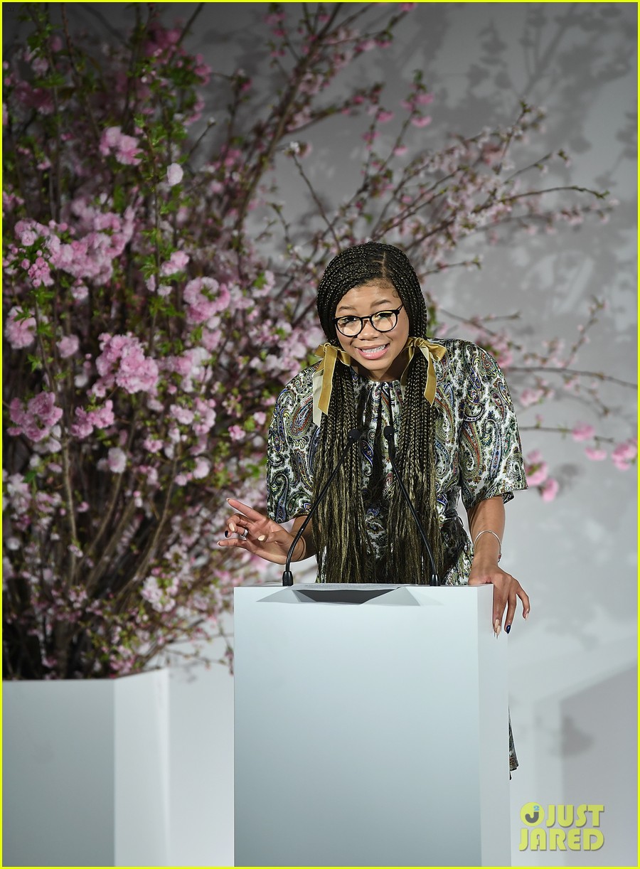 Full Sized Photo of storm reid gives inspiring speech at dvf awards