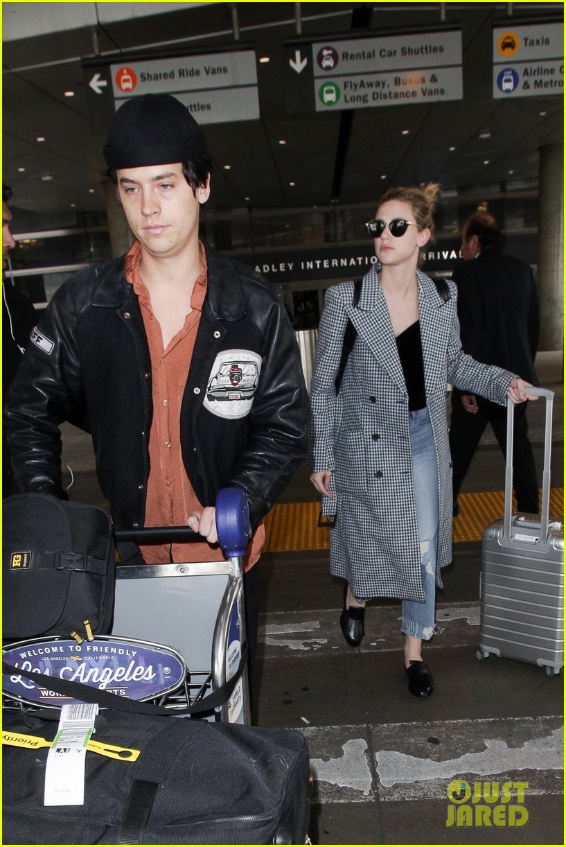 Cole Sprouse & Lili Reinhart Return To LA After Parisian Trip Together(00)