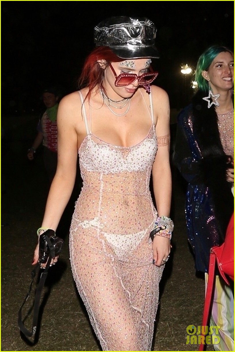 bella thorne sheer dress coachella mod sun 03
