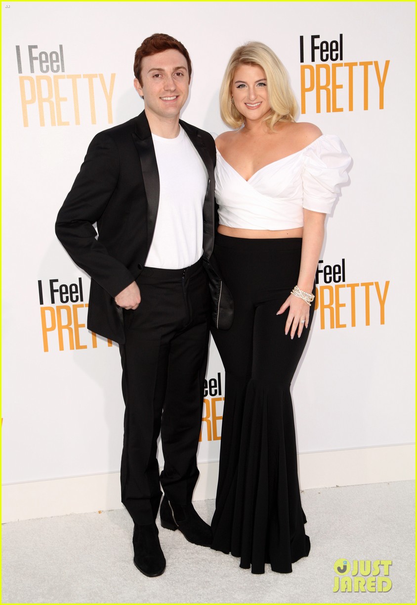 Meghan Trainor & Daryl Sabara Show Off Her Engagement Ring At 'i Feel 