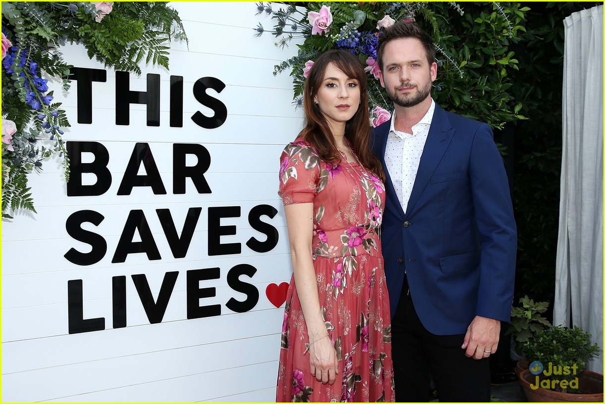 Troian Bellisario & Patrick J. Adams Couple Up For 'This Bar Saves Live