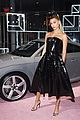 hailey baldwin looks sleek in black leather dress at whitney gala 2018 03