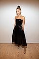 hailey baldwin looks sleek in black leather dress at whitney gala 2018 17