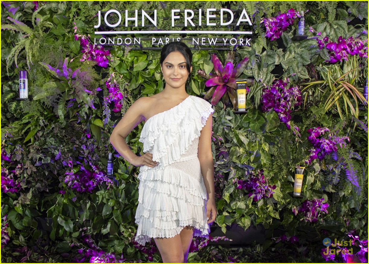 Camila Mendes Celebrates John Frieda Ambassadorship With Chic Party In ...