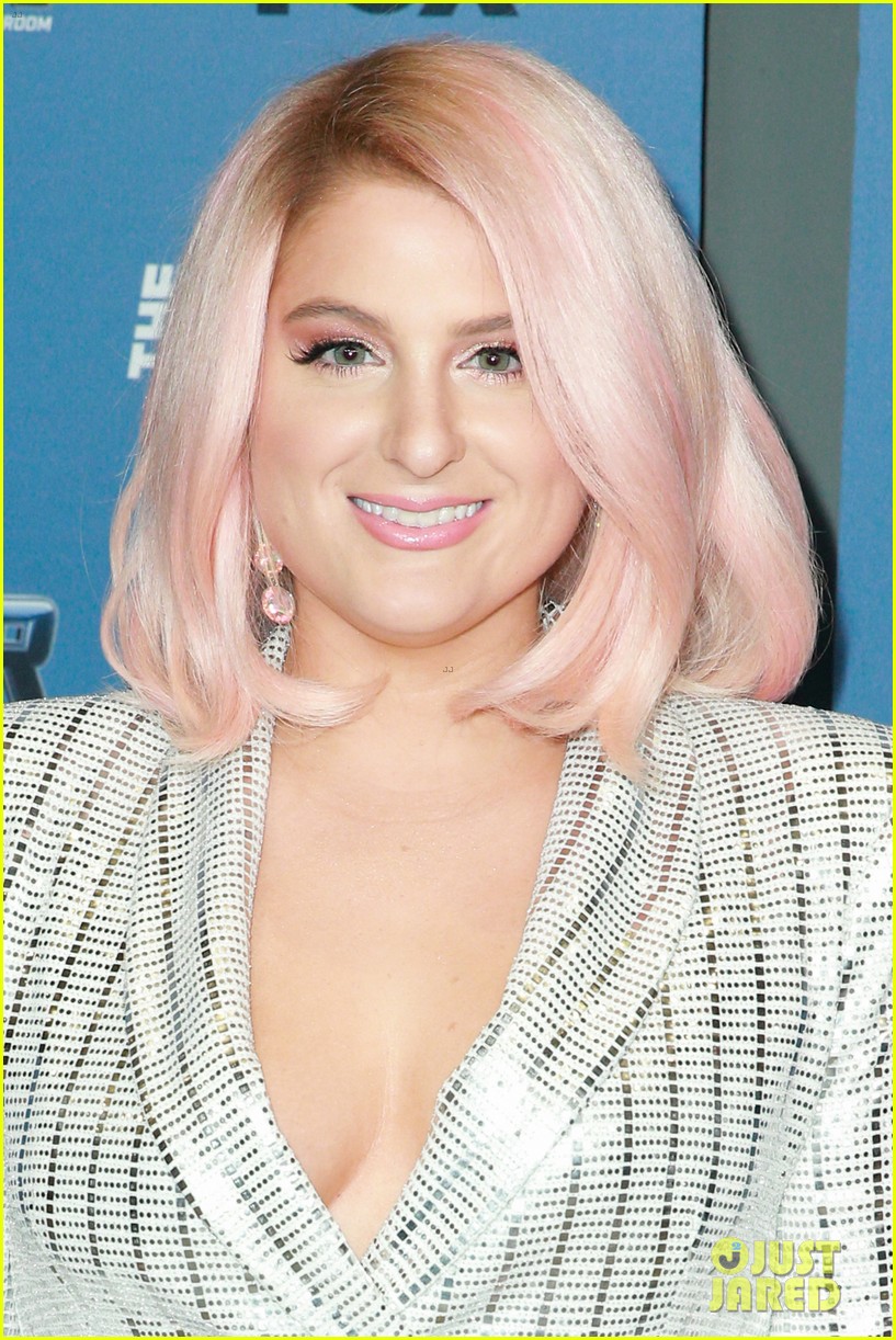 Meghan Trainor Shows Off Pink Hair At The Four Season 2 Premiere