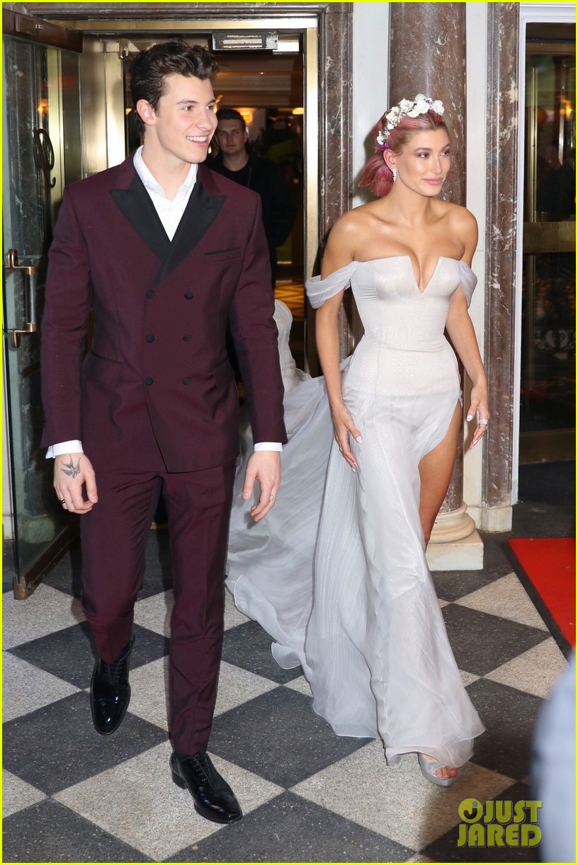 Shawn Mendes & Hailey Baldwin Confirm Relationship on Met Gala 2018 Red