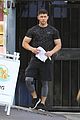 nick jonas shows muscle after workout 04