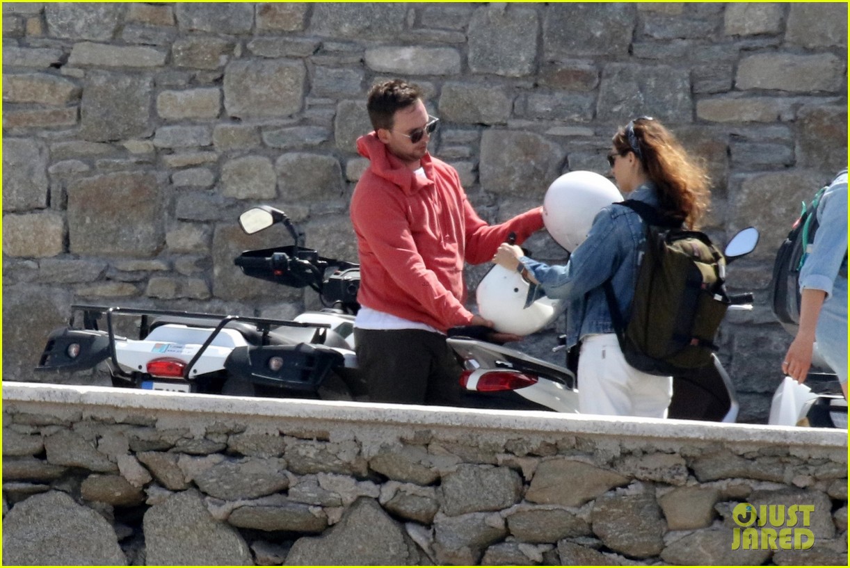 Full Sized Photo of patrick j adams troian bellisario beach mykonos 63