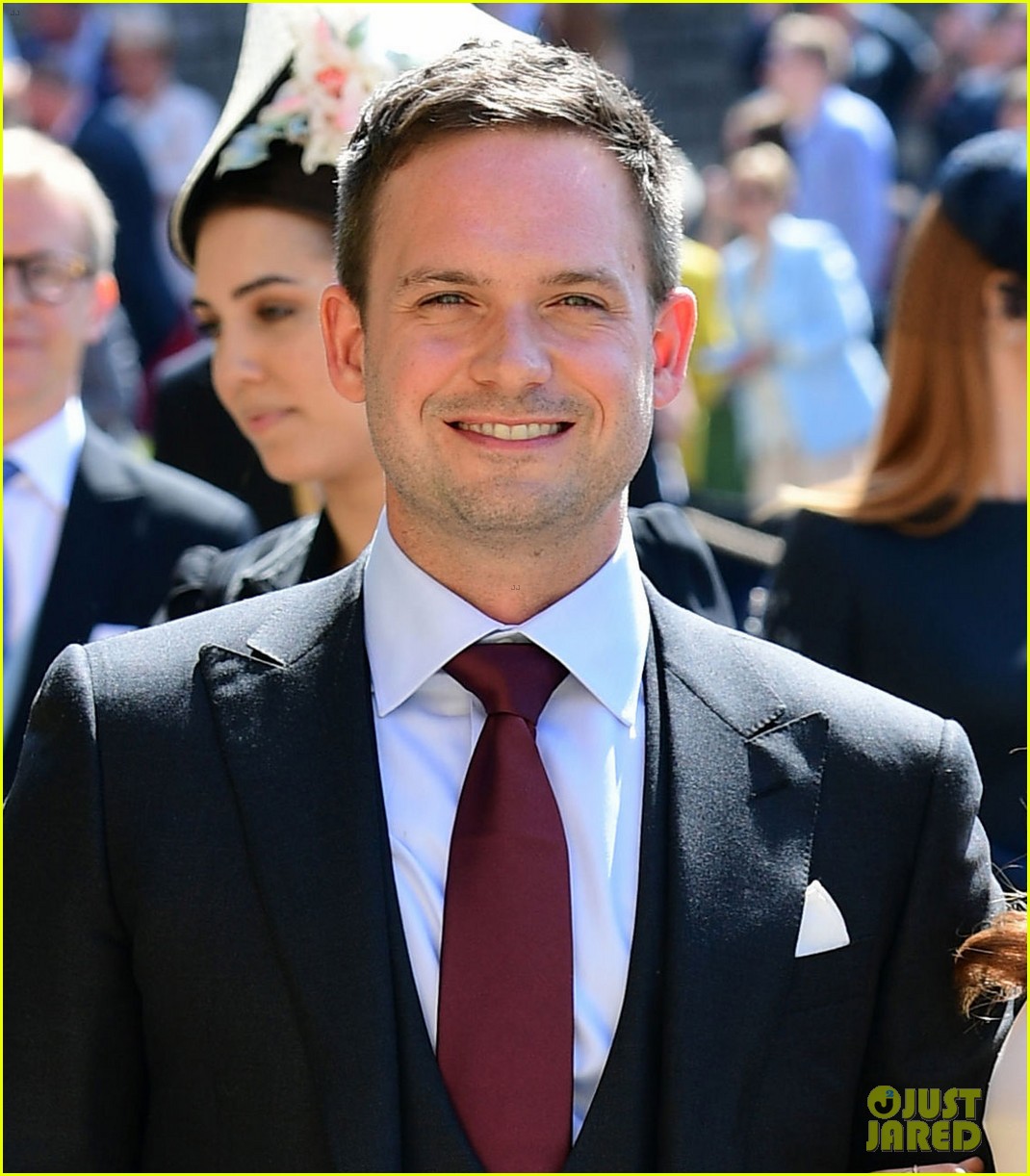Full Sized Photo of patrick j adams troian bellisario royal wedding 01