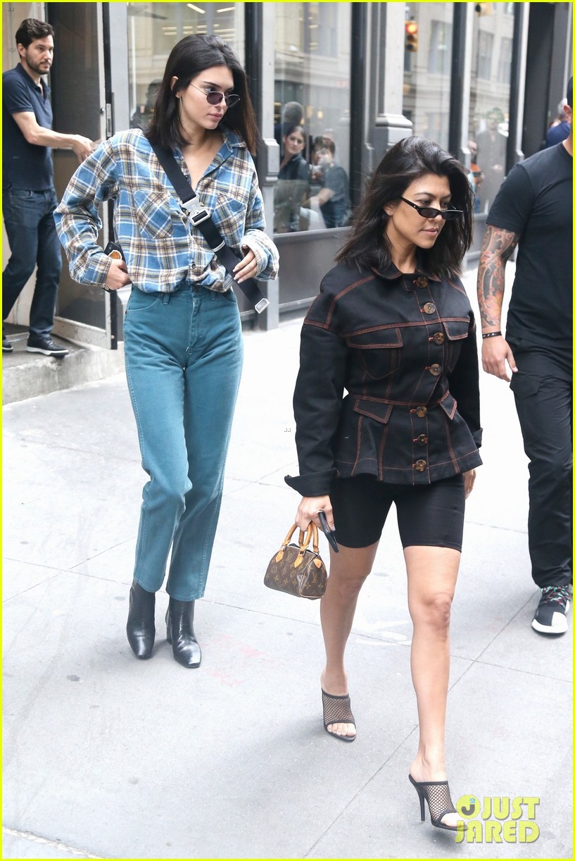 Kendall Jenner Grabs Lunch with Kourtney Kardashian After Eventful NYC