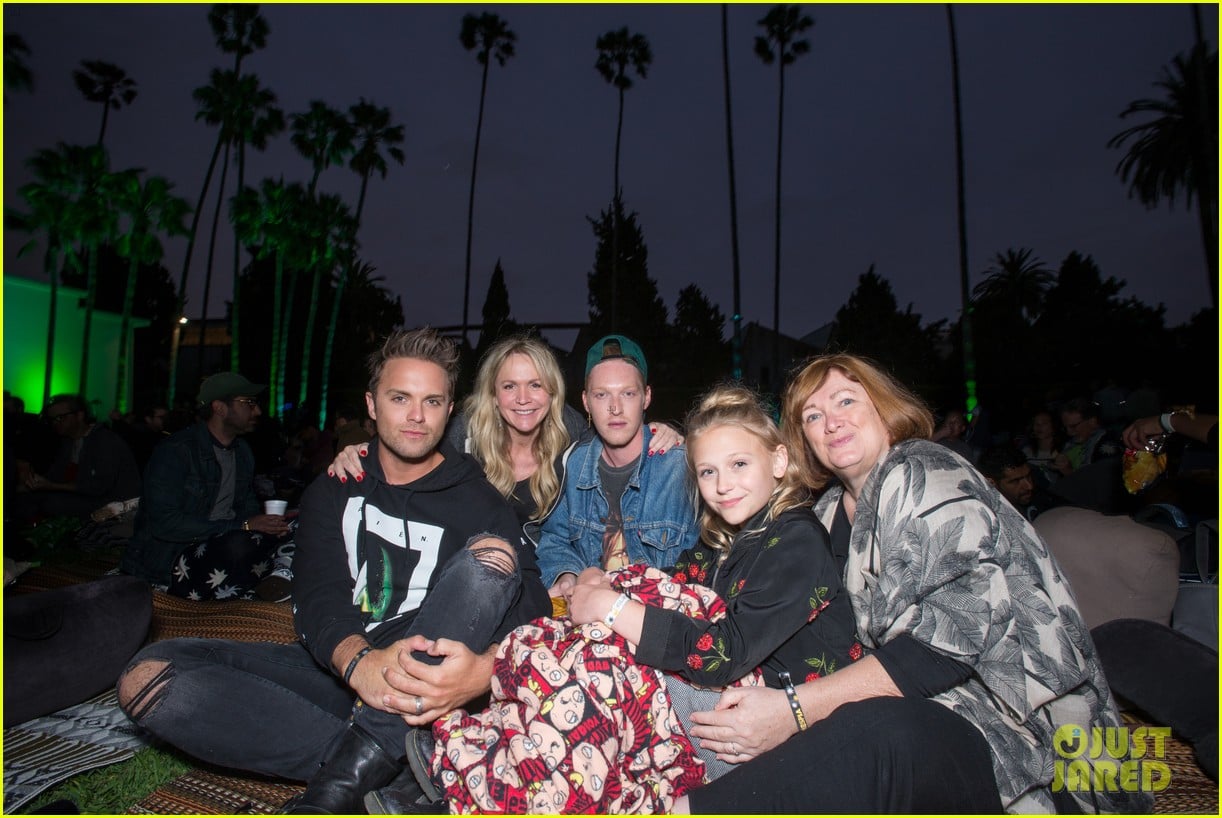 Full Sized Photo of troye sivan joins rowan blanchard at alien cinespia