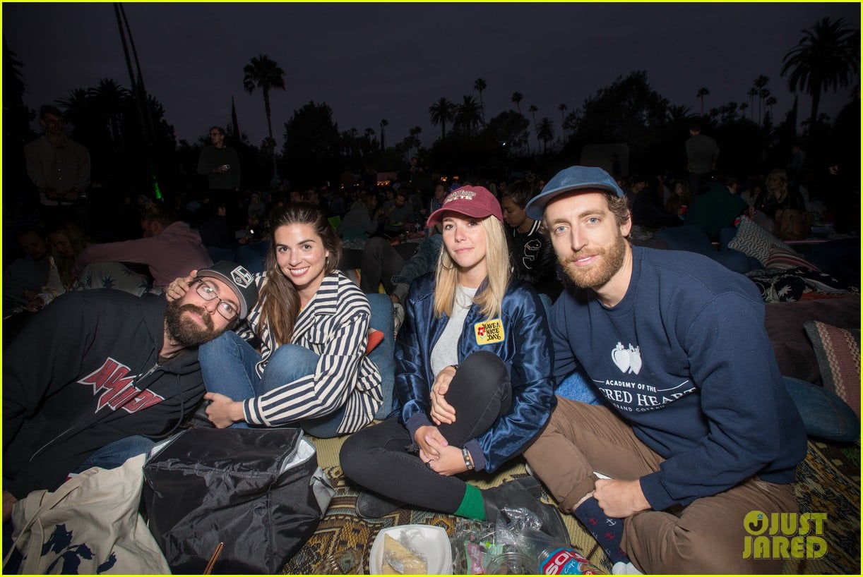 Full Sized Photo of troye sivan joins rowan blanchard at alien cinespia