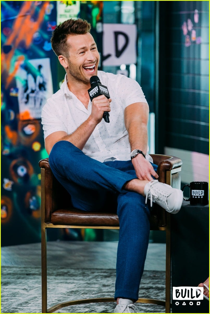 Full Sized Photo of zoey deutch glen powell build series 2018 15 | Zoey