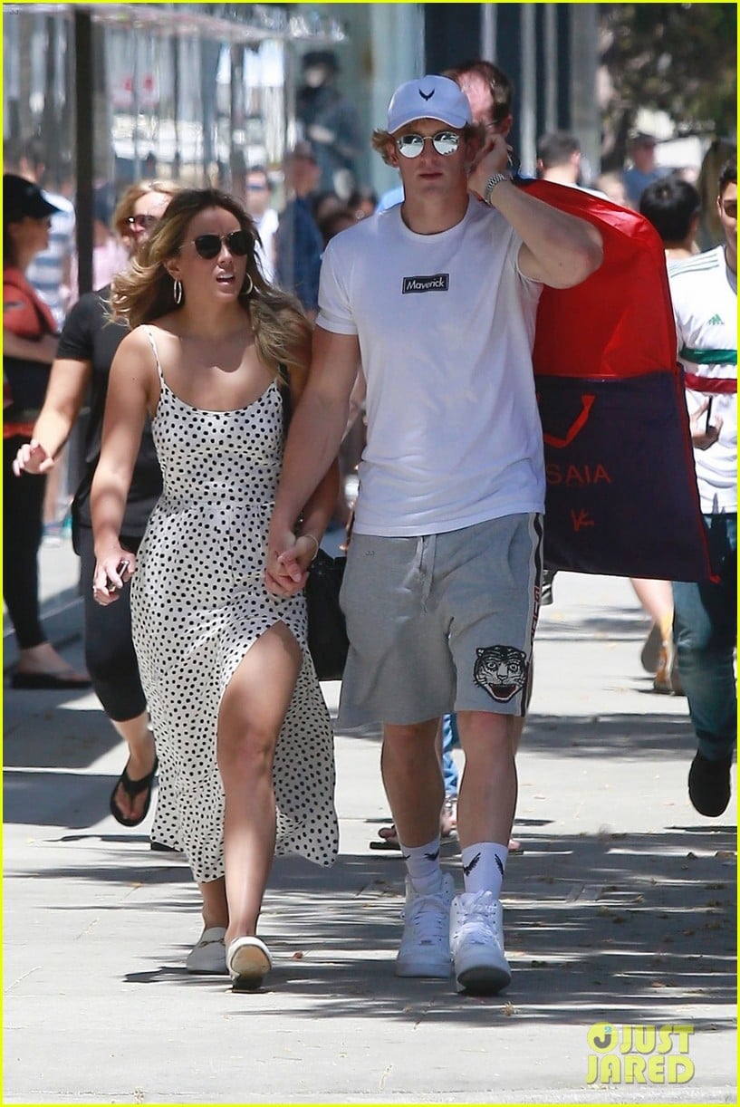 Logan Paul Shops with Girlfriend Chloe Bennet After She Defends ...