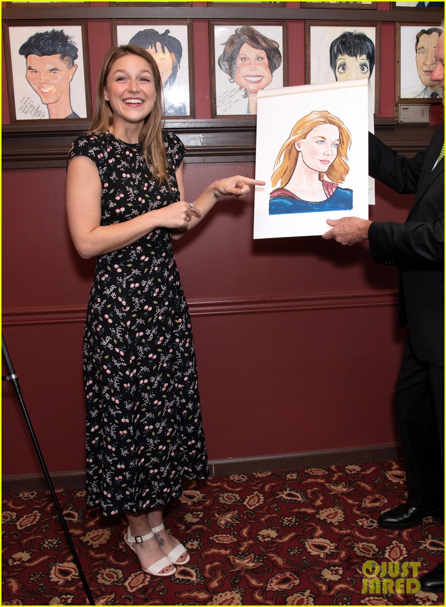 Melissa Benoist Had the Cutest Reaction to Seeing Her Sardi's Portrait