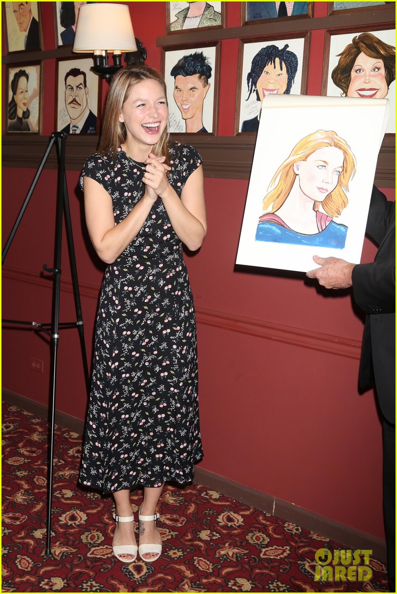 Melissa Benoist Had the Cutest Reaction to Seeing Her Sardi's Portrait