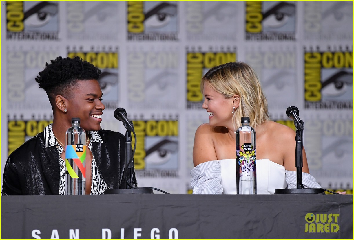 Full Sized Photo Of Olivia Holt Aubrey Joseph Cloak Dagger Comic Con 14