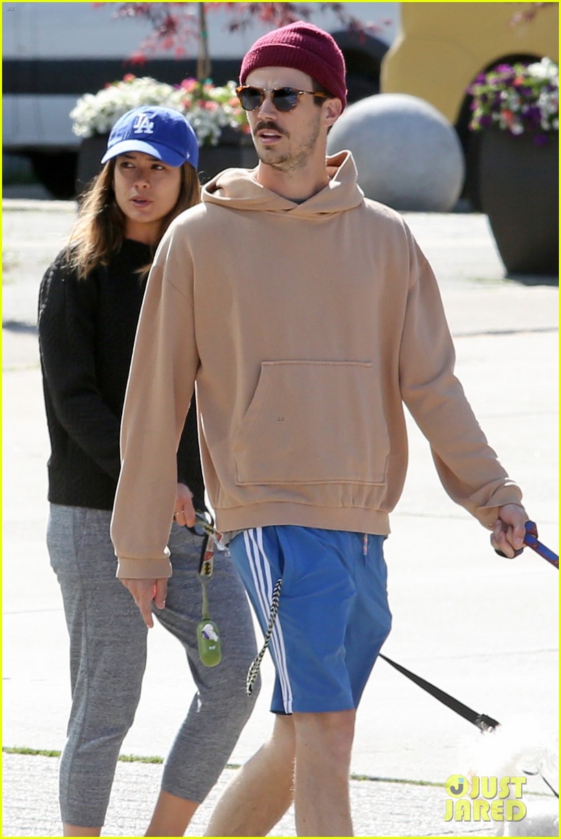 Grant Gustin And Fiancee La Thoma Go For A Stroll With Their Pups In Vancouver Photo 1170835 3131