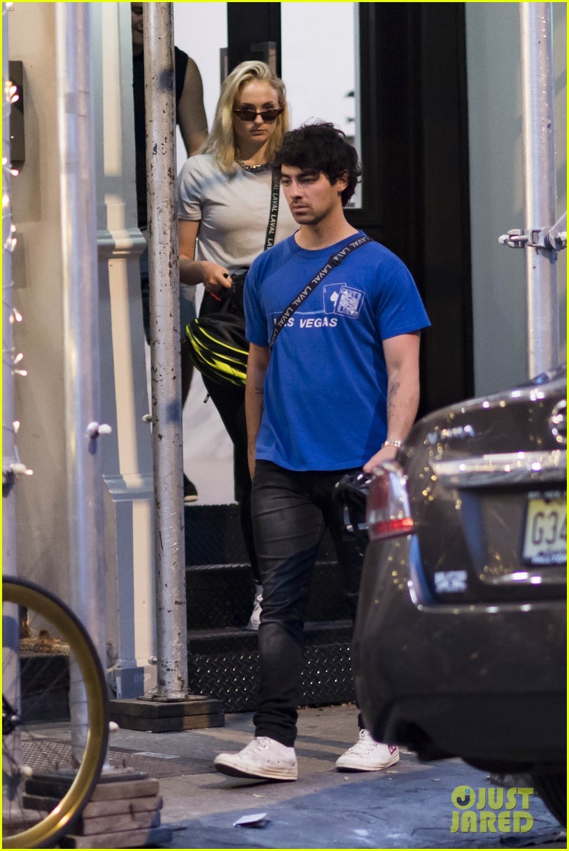Joe Jonas & Sophie Turner Ride Their Bikes Home After Getting Tattoos