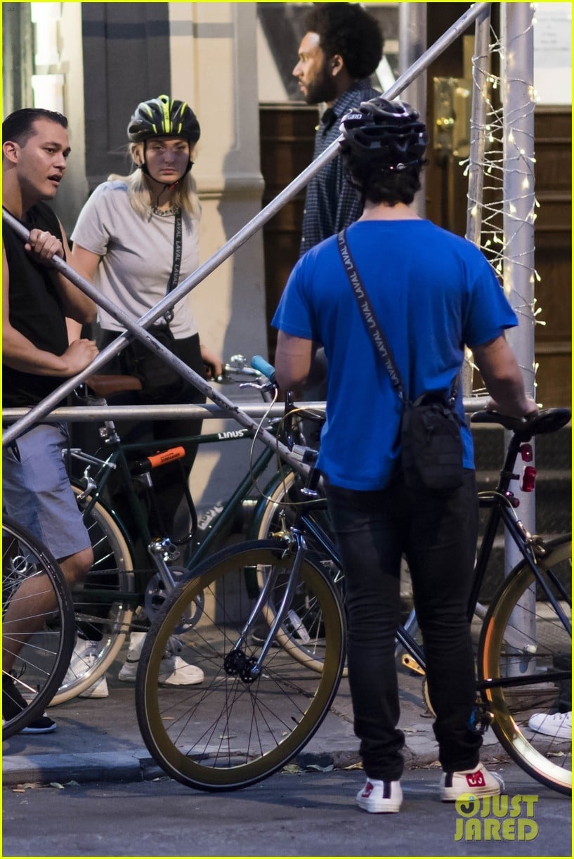 Joe Jonas & Sophie Turner Ride Their Bikes Home After Getting Tattoos