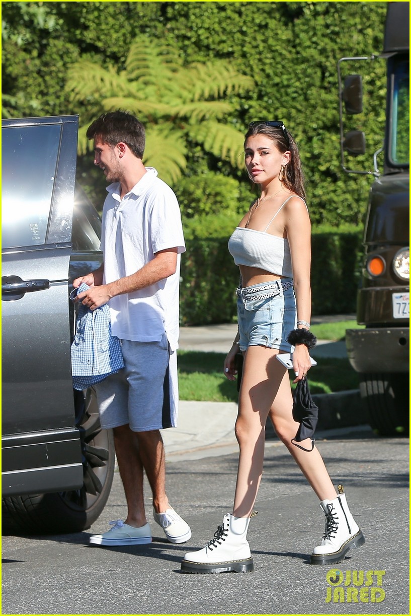 Full Sized Photo of madison beer beats the heat in beverly hills 04