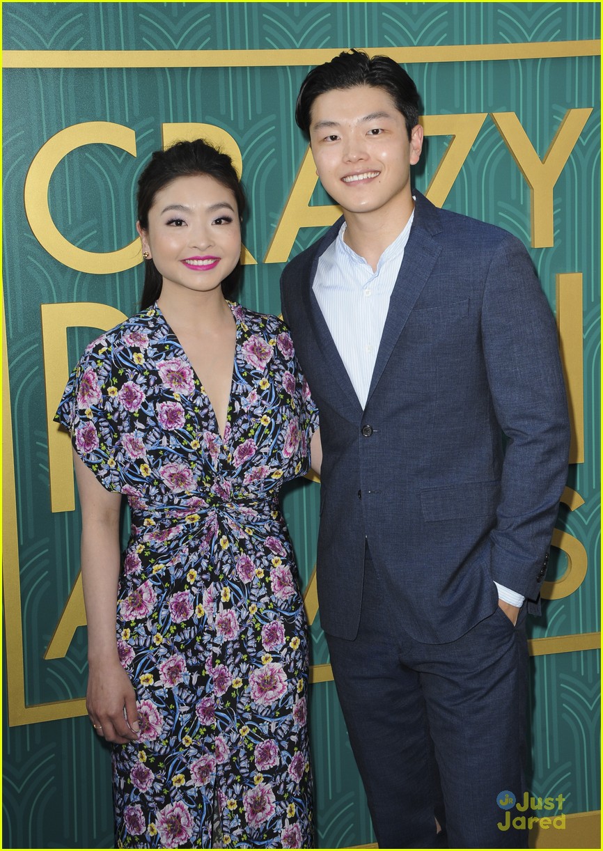 Katherine McNamara Supports Harry Shum, Jr. at 'Crazy Rich Asians
