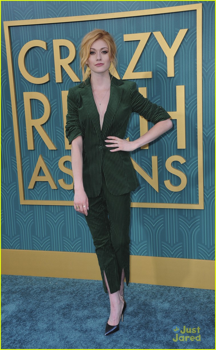 Katherine McNamara Supports Harry Shum, Jr. at 'Crazy Rich Asians