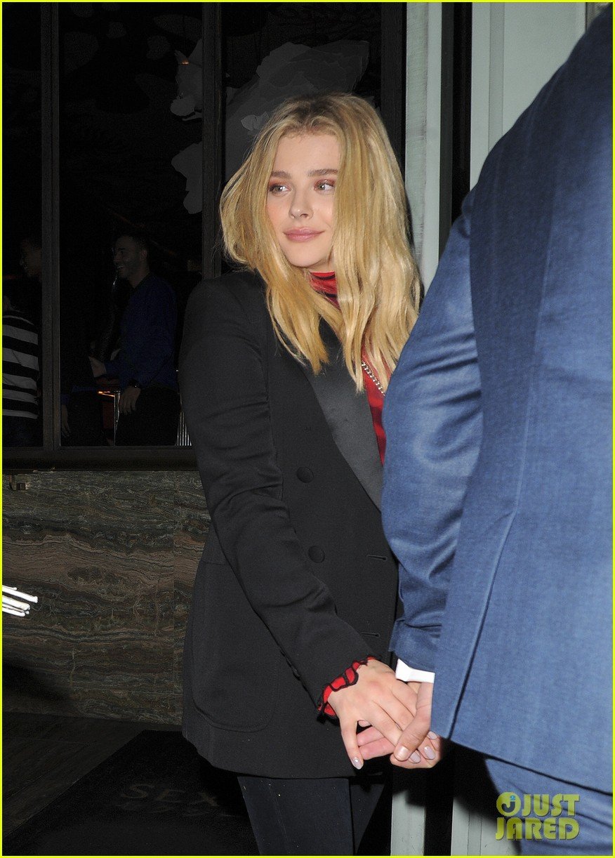 Full Sized Photo of chloe moretz looks chic at sexy fish after