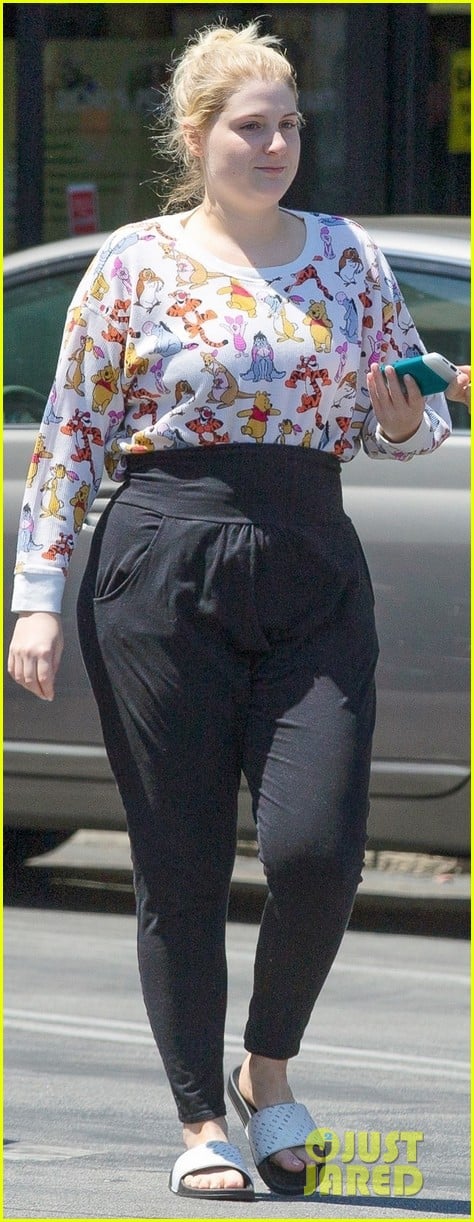 Meghan Trainor & Daryl Sabara Rock Cartoon-Print Shirts While Out