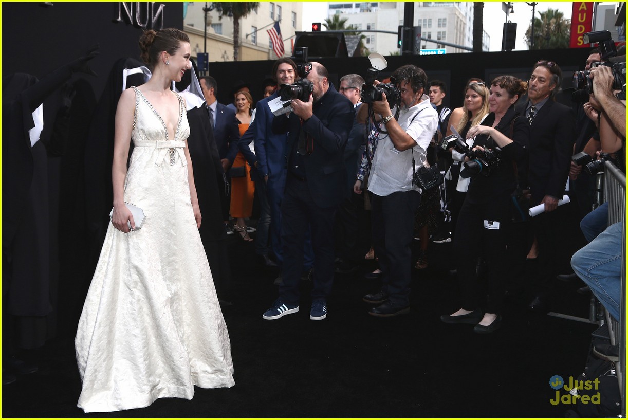 Full Sized Photo of august maturo taissa farmiga nun premiere 03