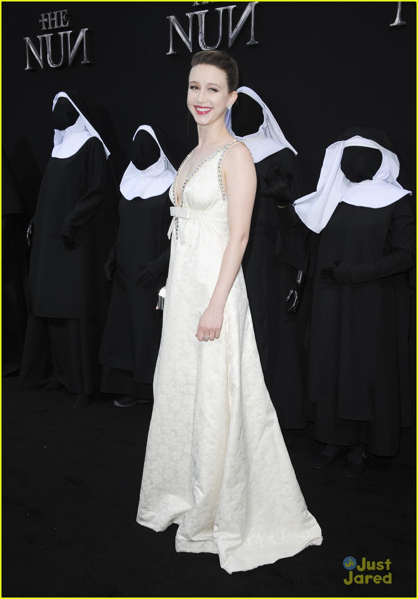 Full Sized Photo of august maturo taissa farmiga nun premiere 07