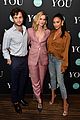 penn badgley elizabeth lail and shay mitchell look stylish at you series premiere 10