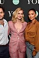 penn badgley elizabeth lail and shay mitchell look stylish at you series premiere 11