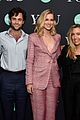 penn badgley elizabeth lail and shay mitchell look stylish at you series premiere 14
