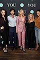 penn badgley elizabeth lail and shay mitchell look stylish at you series premiere 15