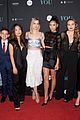 penn badgley elizabeth lail and shay mitchell look stylish at you series premiere 50