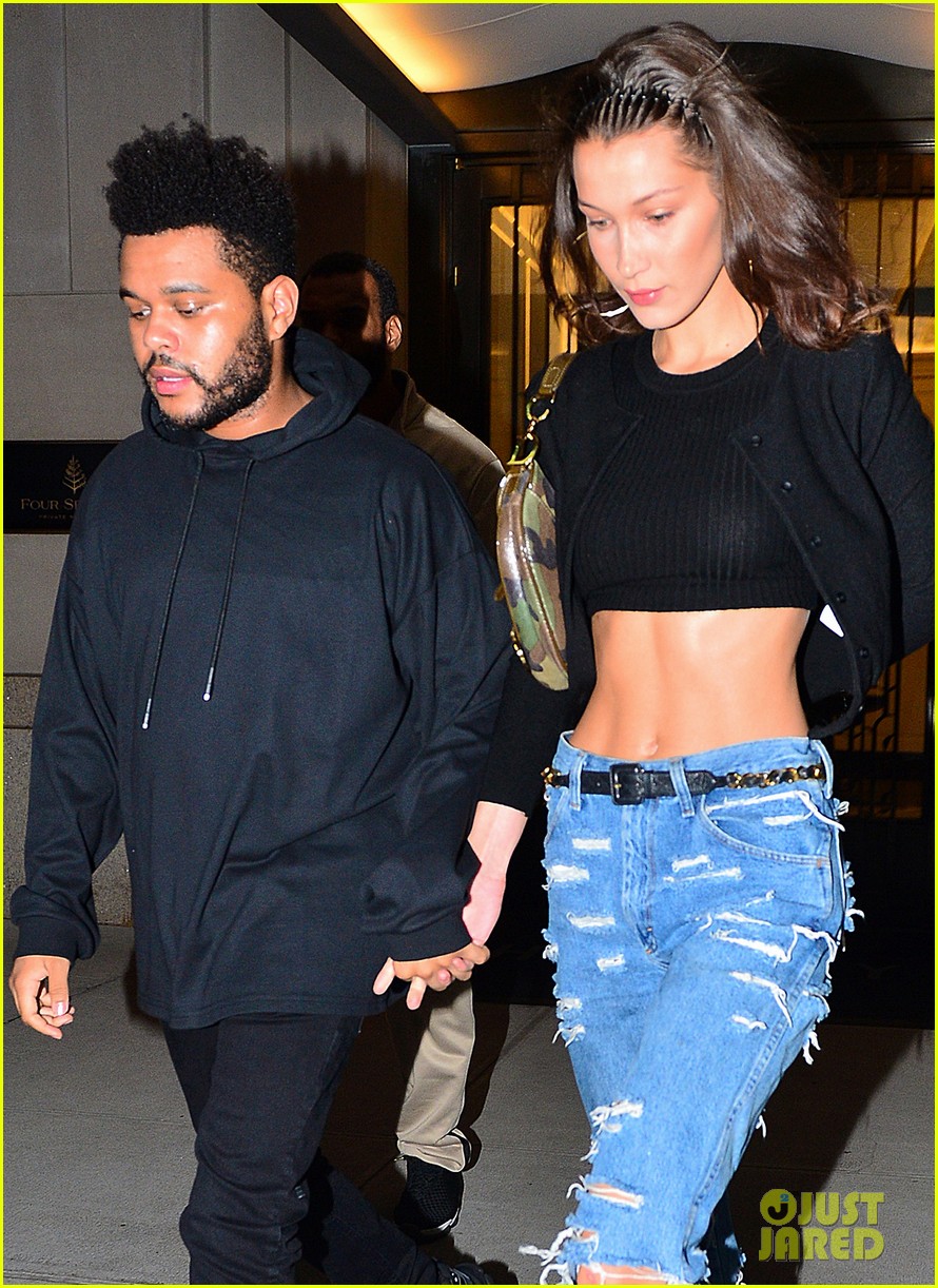 Bella Hadid The Weeknd Get In Quality Time After Fashion Week Photo 1188826 Bella Hadid The Weeknd Pictures Just Jared Jr