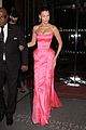 bella hadid wows in pink gown while stepping out during paris fashion week 02