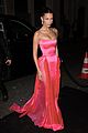 bella hadid wows in pink gown while stepping out during paris fashion week 08