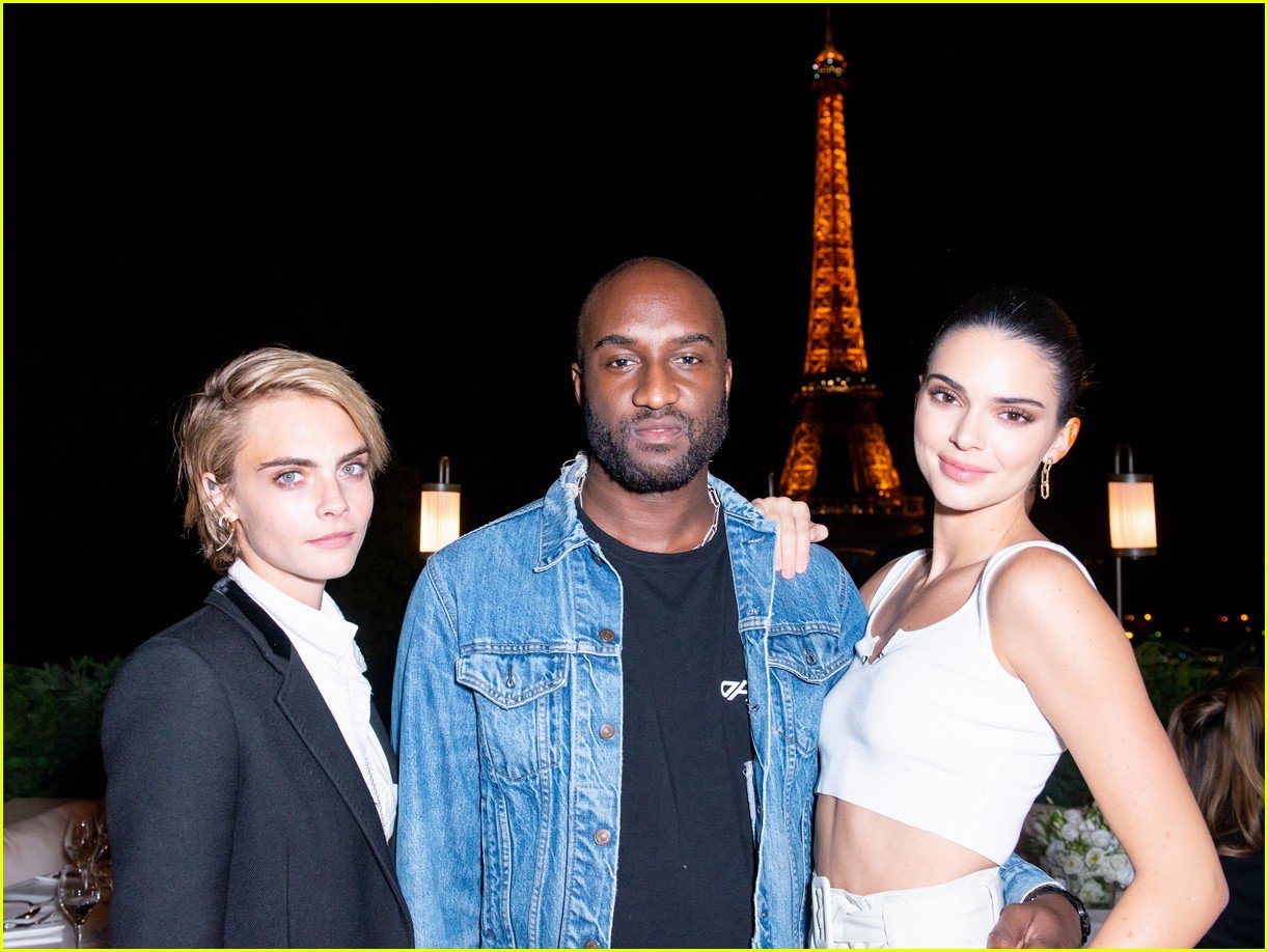 Full Sized Photo of kendall jenner cara delevingne off white paris 26