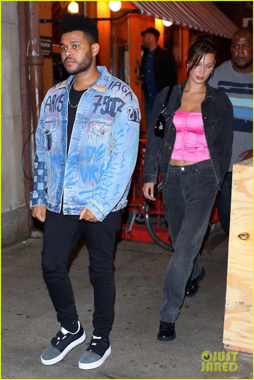 Full Sized Photo of bella hadid the weeknd ice cream date 17 | Bella ...